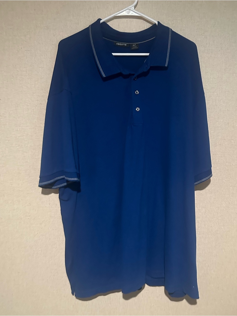 Liz Claiborne Men's 3XLT Navy Blue Short Sleeve Polo
